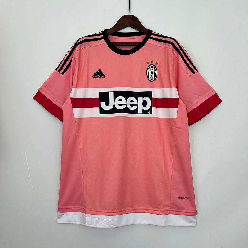 Juventus Away 2015/2016 vintage short slave football jersey