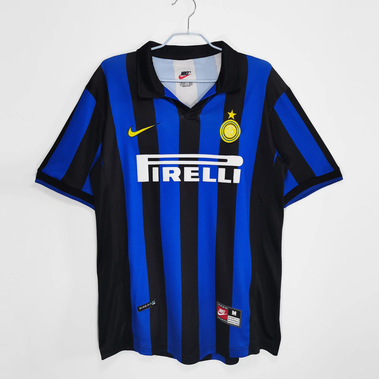 Inter Milan 1998/1999 Home Retro short slave football jersey