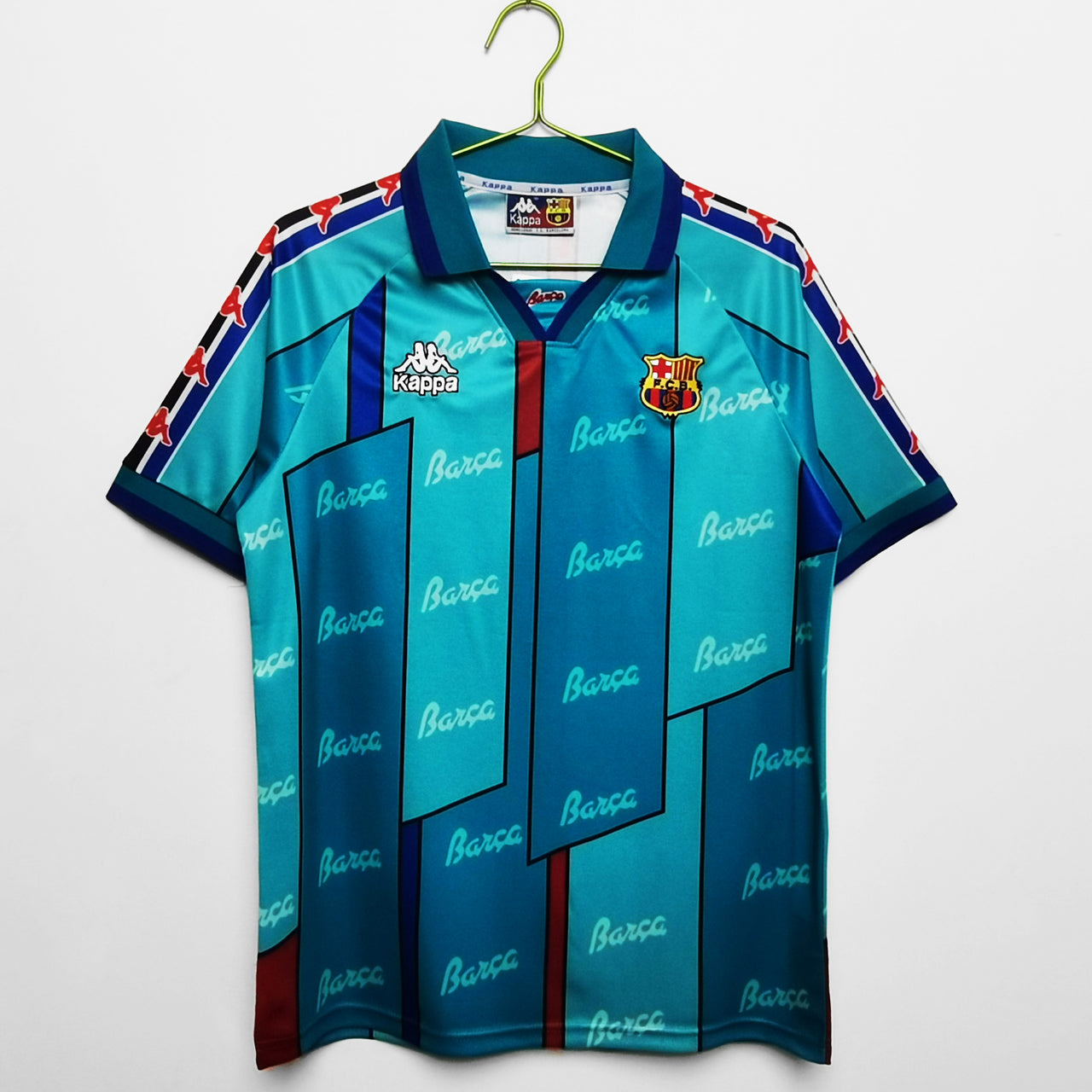 Barcelona 1995/1997 AWAY Vintage short slave Football jersey