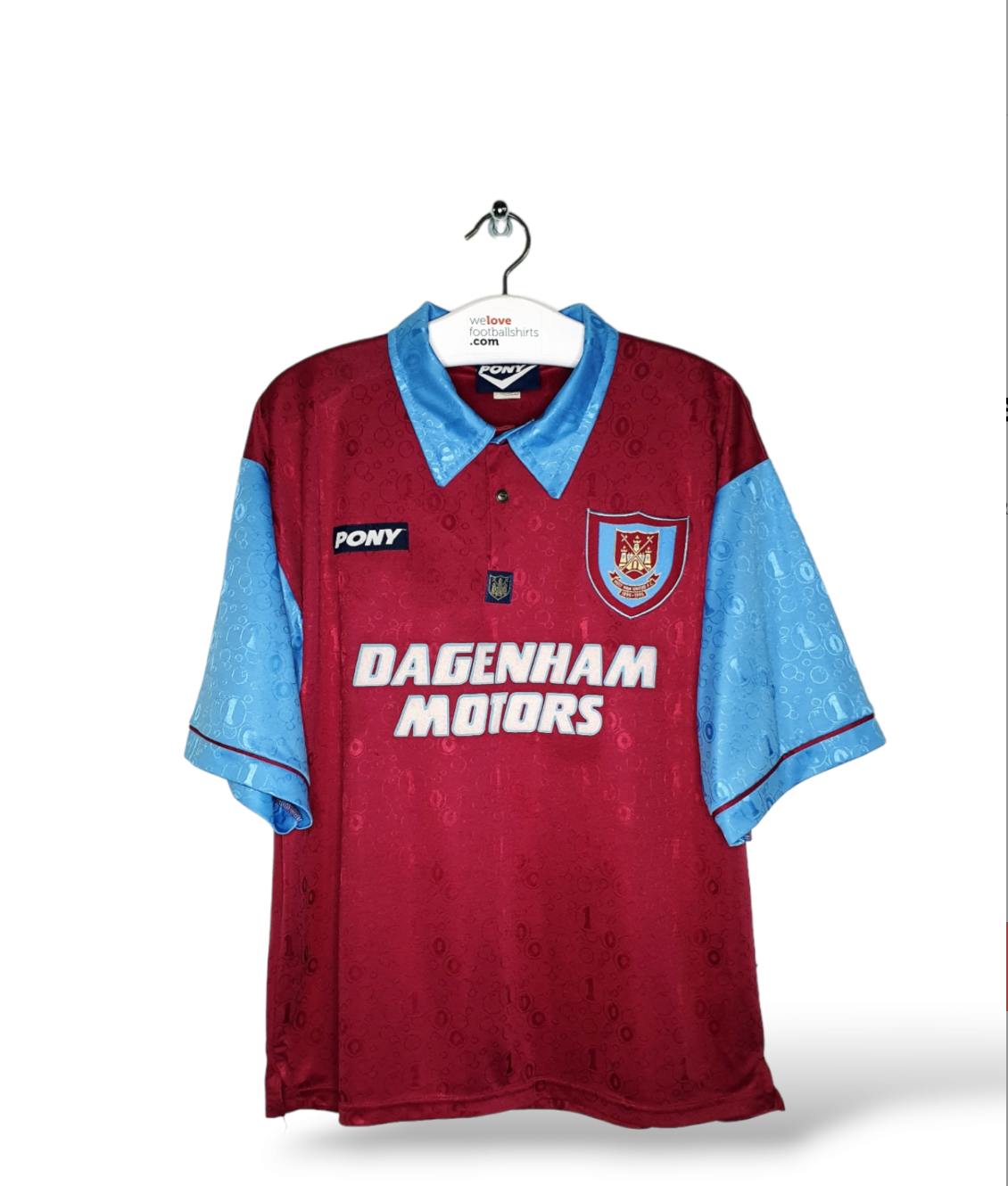 West Ham 1995/1997 Home vintage short slave retro jersey