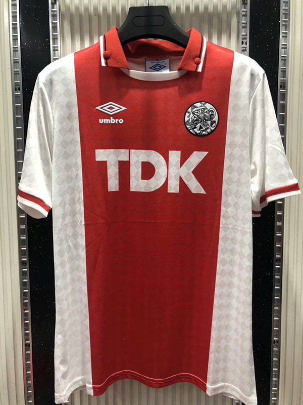 Ajax 1990/1991 Home Retro short slave football jersey