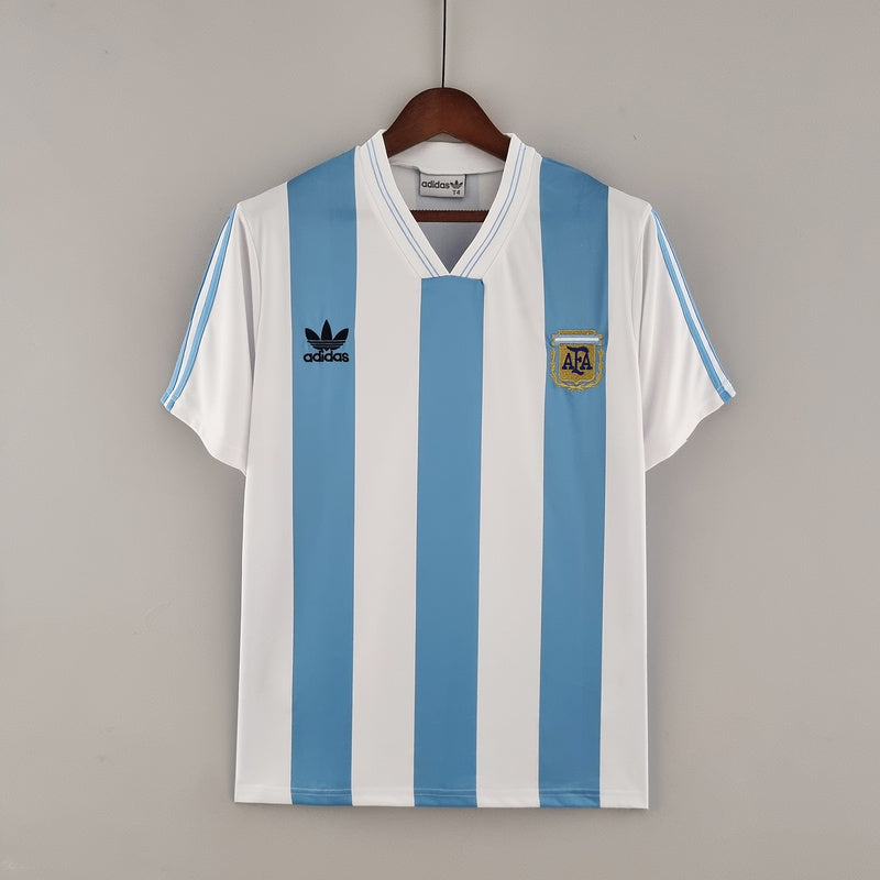 Argentina Home 1992 Vintage short slave football jersey