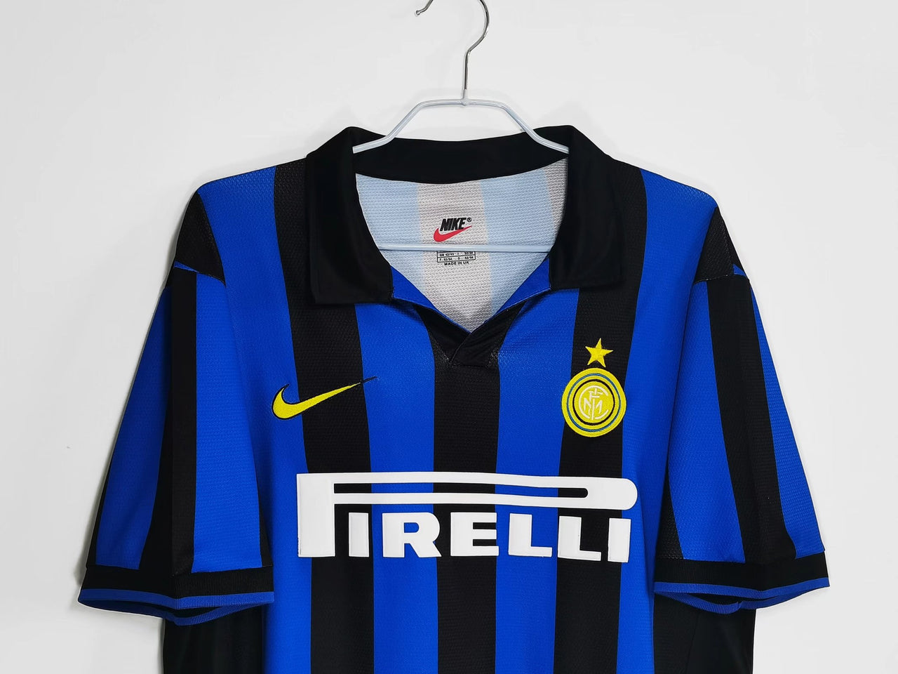 Inter Milan 1998/1999 Home Retro short slave football jersey