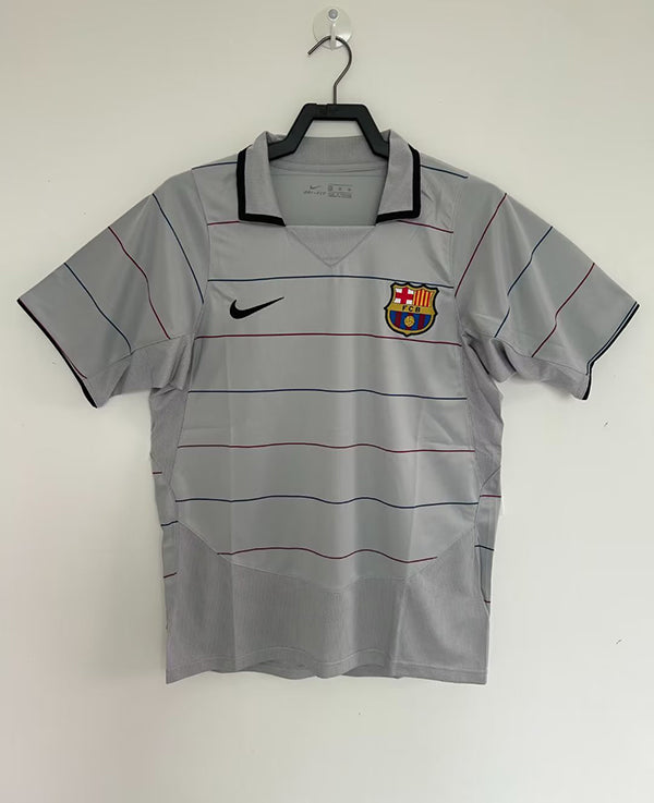 Barcelona 2003/2004 Away short slave retro football jersey.